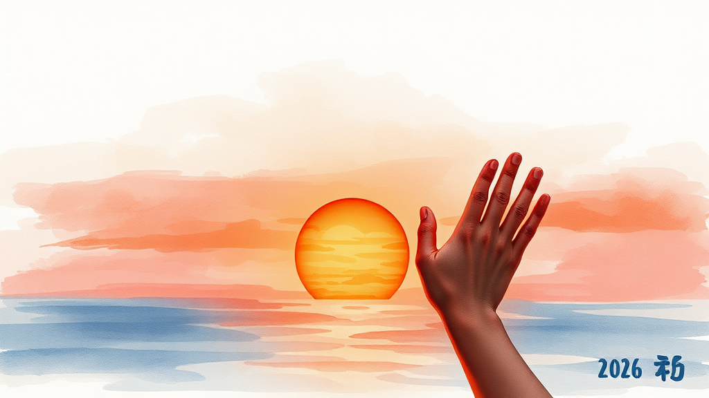 2026년 해돋이 명소 추천 (watercolor 스타일)