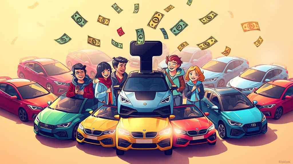 운전자 범위 및 습관으로 절약 (illustration 스타일)