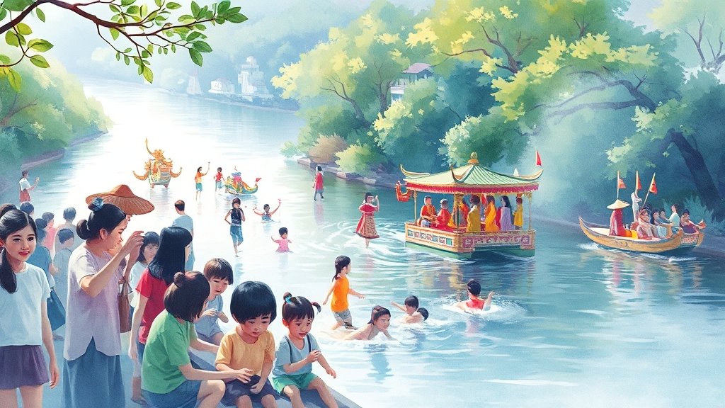 장흥 물축제 기본 정보 (watercolor 스타일)