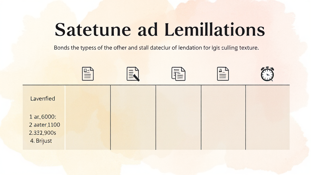 채권 종류별 시효 기간 인포그래픽