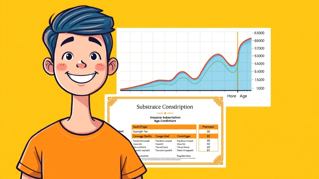 건강 상태별 가입 가능성 (cartoon 스타일)