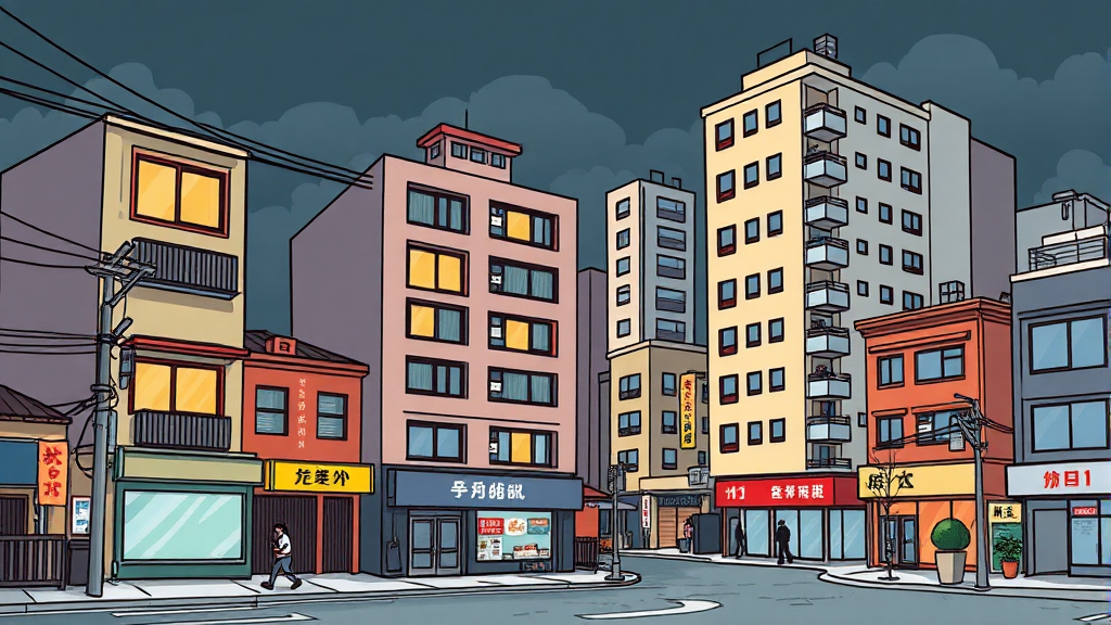 부동산 시장 주요 변화 (cartoon 스타일)