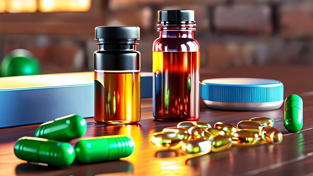 획기적인 체중 감량 효과: 마운자로와 위고비 알약 비교 분석 (realistic 스타일)