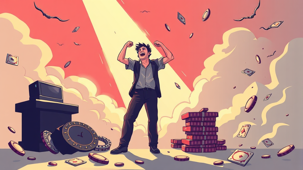 도박 빚, 개인회생 가능할까? (illustration 스타일)