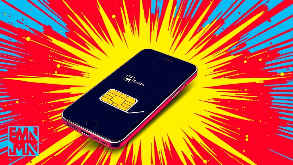 번호이동과 유심 (popart 스타일)