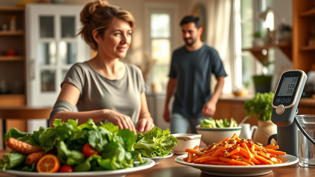 혈압 낮추는 생활 습관 (realistic 스타일)