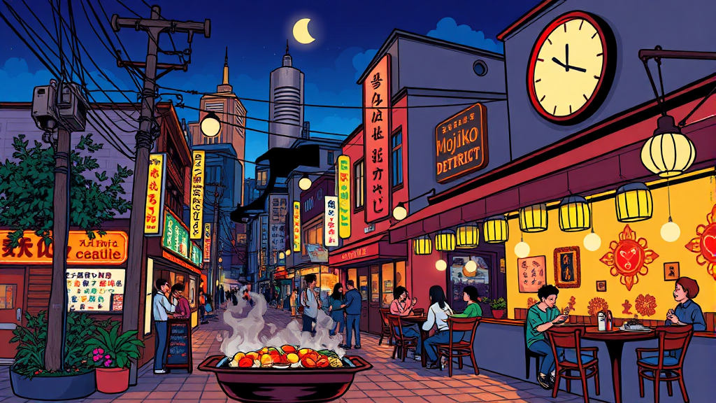 후쿠오카에서 시모노세키 근교 여행 (cartoon 스타일)