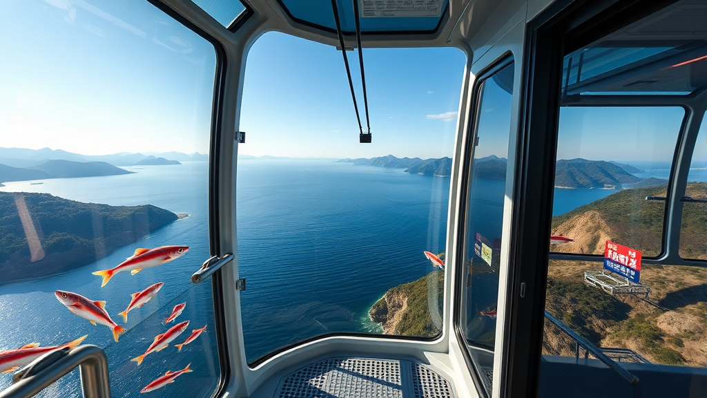 왕피천 케이블카: 기본 정보 및 위치 (realistic 스타일)