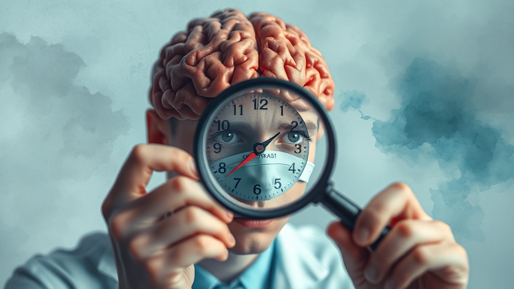 섬망 증세, 진단 방법은? (watercolor 스타일)