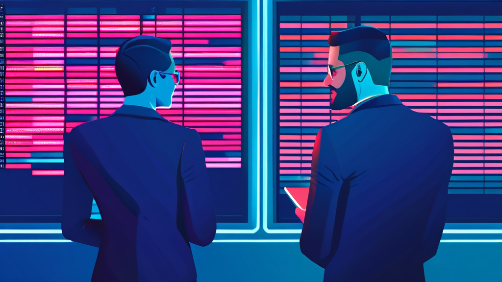 금융감독원의 경고: ‘빚투’ 위험성과 투자자 주의사항 (illustration 스타일)