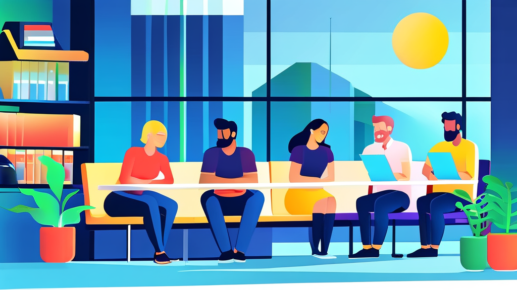 실업급여 관련 최신 변경 사항 및 유의사항 (illustration 스타일)