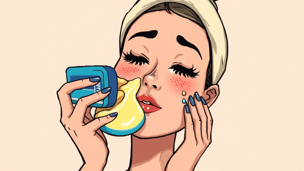 바세린 활용 시 주의사항 (cartoon 스타일)