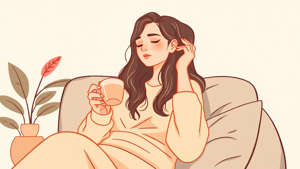 편도염 치료 방법 (illustration 스타일)