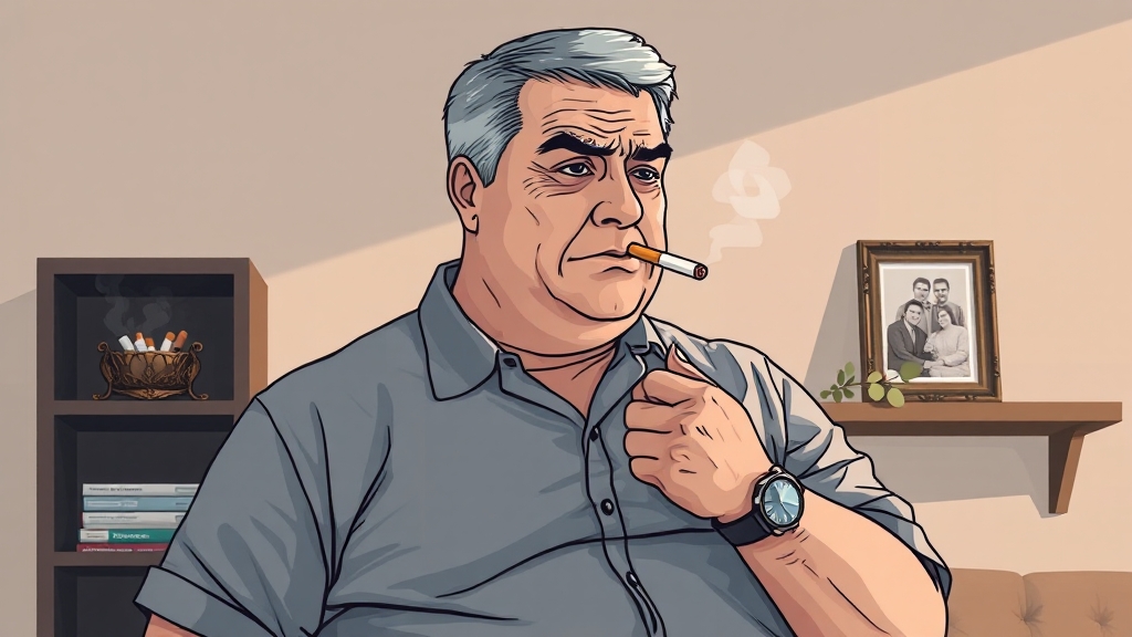 남성 갱년기, 왜 오는 걸까? (illustration 스타일)