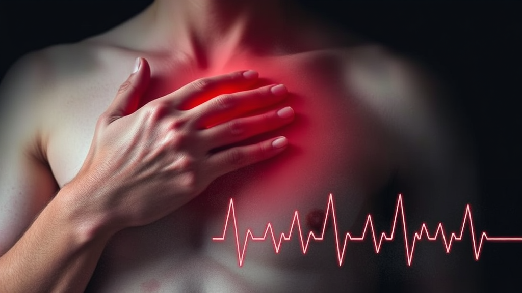 심근경색 전조증상: 놓치지 마세요! (watercolor 스타일)