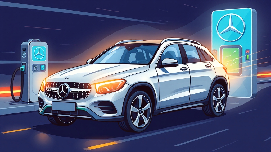 GLC EV 배터리 성능 (cartoon 스타일)