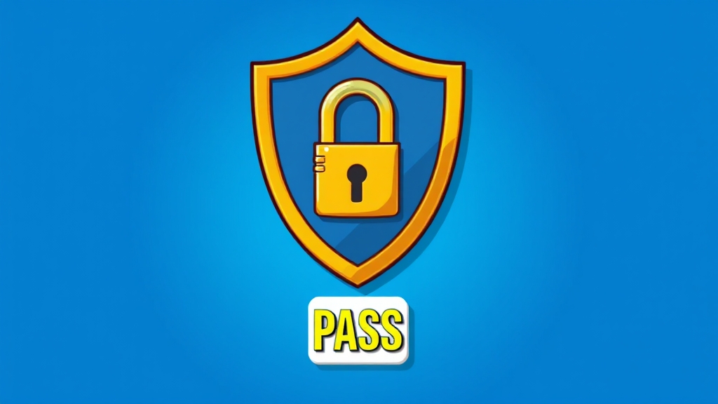 PASS 앱, 명의도용 간단 차단! (cartoon 스타일)