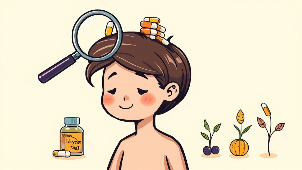 탈모 예방, 주요 성분 파헤치기 (cartoon 스타일)