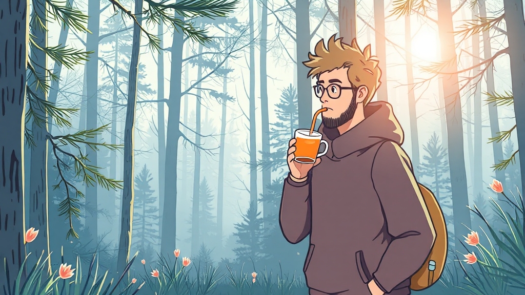 식후 혈당 관리를 위한 식습관 (illustration 스타일)