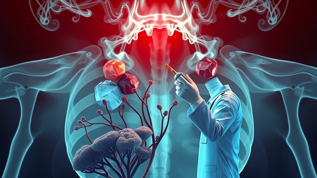 편도결석, 다른 질환과 어떻게 구별할까? (illustration 스타일)