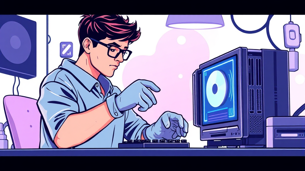 PC 조립 전 필수 확인 사항 (illustration 스타일)