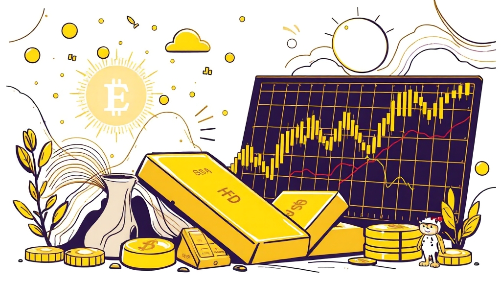 금 ETF 투자 시 세금 및 절세 (illustration 스타일)