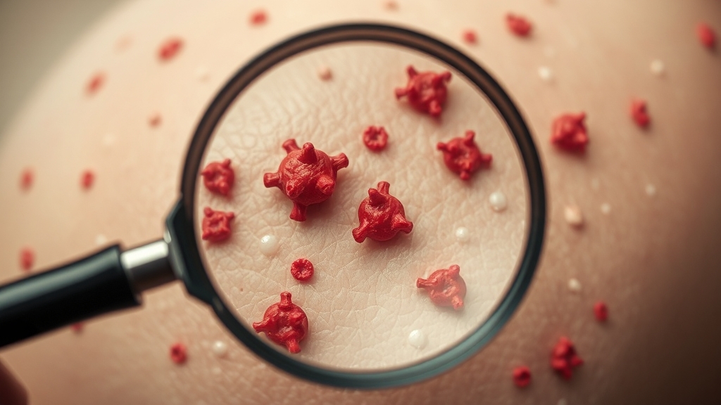 편평사마귀란? 원인과 특징 (realistic 스타일)