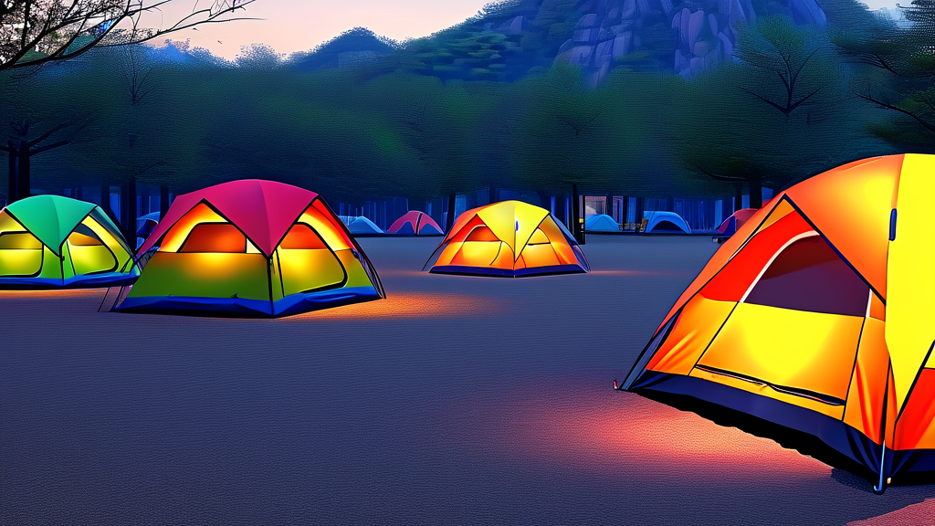 난지캠핑장, 왜 인기 있을까? 공공캠핑장의 매력 (realistic 스타일)