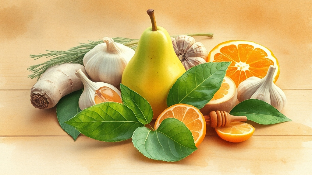 기관지염에 좋은 음식 7가지 (watercolor 스타일)