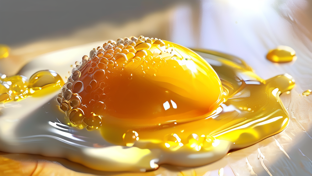 반숙 계란, 황금 시간과 노른자 상태 확인법 (realistic 스타일)