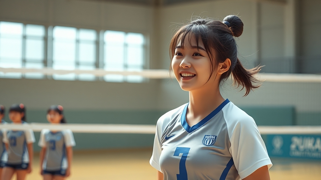 V리그 도전과 한국 적응기 (realistic 스타일)