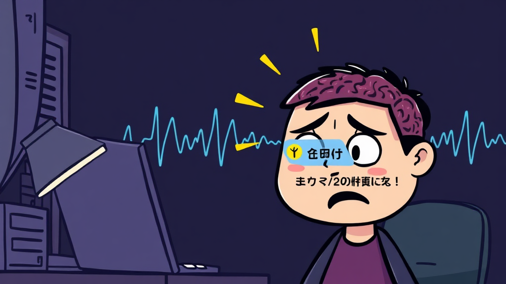 알림 불안의 원인 (cartoon 스타일)