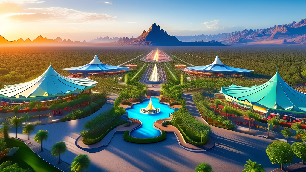 편리한 방문을 위한 주차 및 교통 안내 (realistic 스타일)