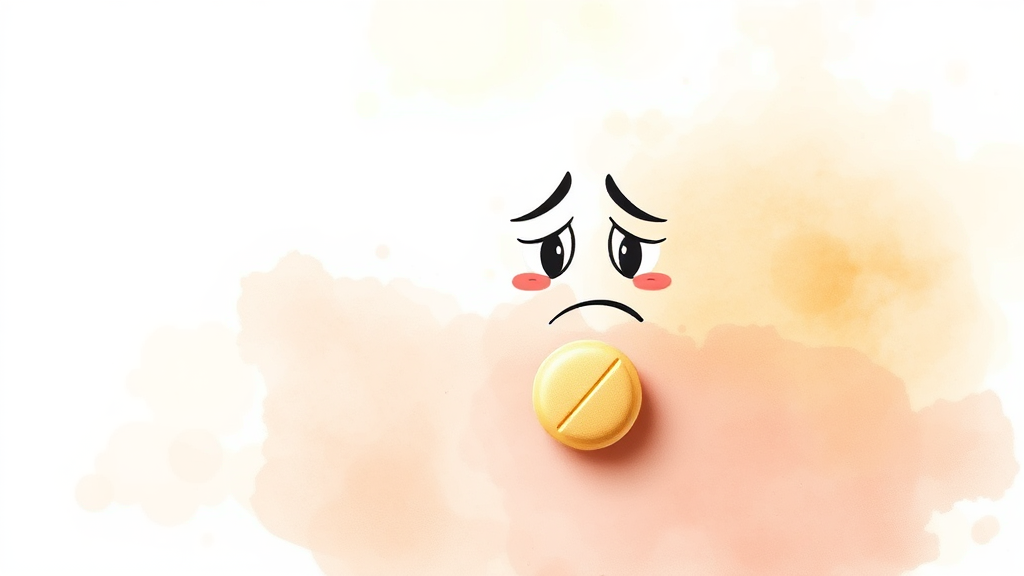 마운자로 부작용 & 대처법 (watercolor 스타일)