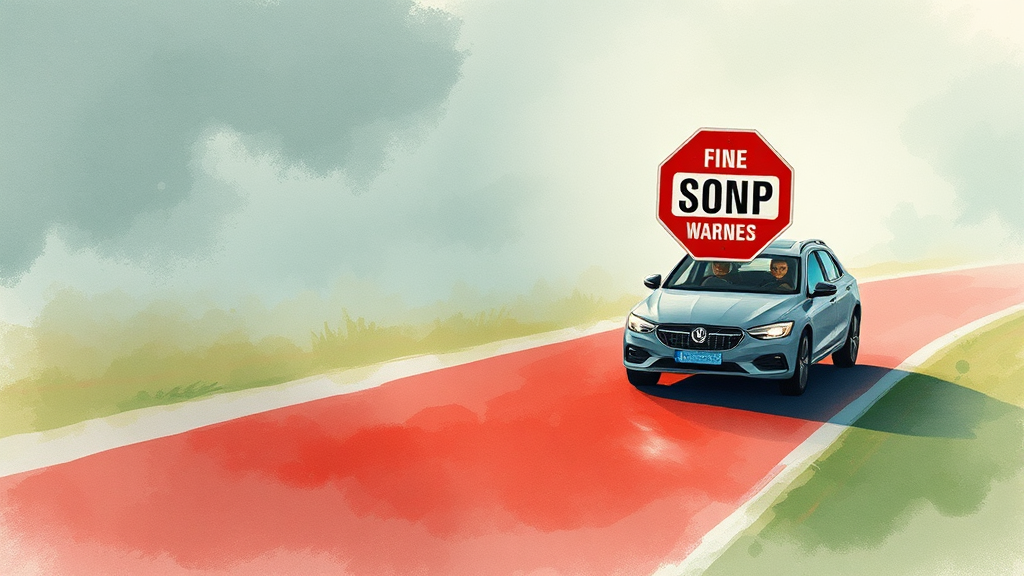 단속 기준 및 과태료 (watercolor 스타일)