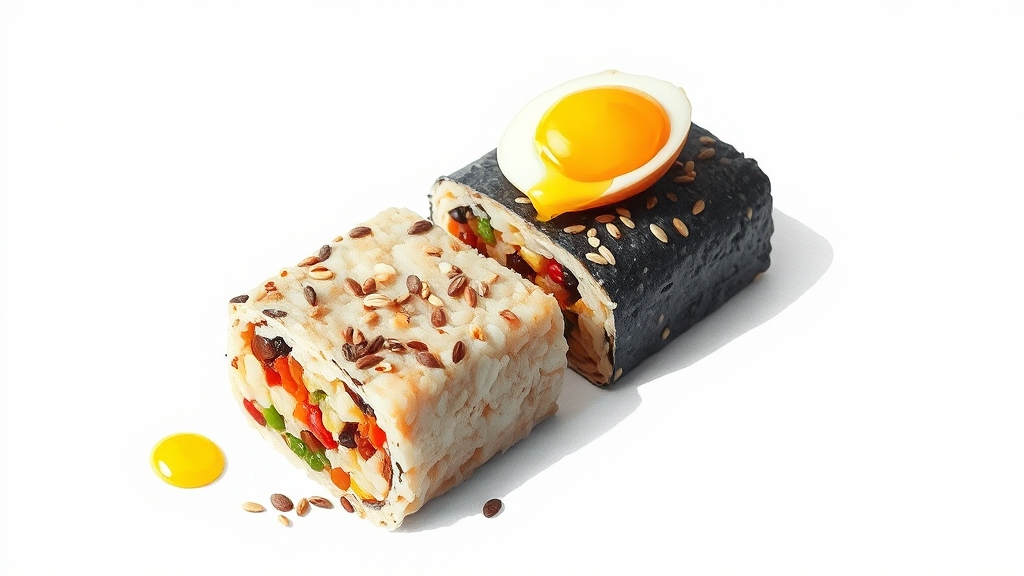 저칼로리 밥 준비 (watercolor 스타일)