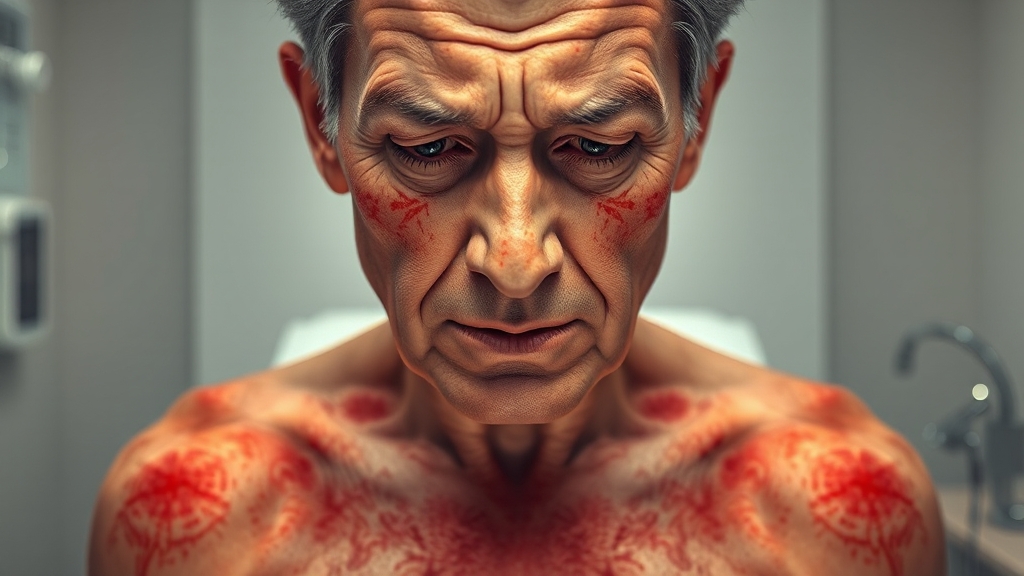 부위별 증상과 치료 차이점 (realistic 스타일)