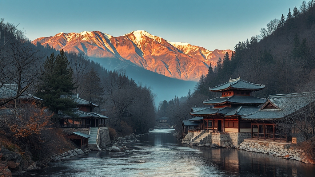 구례, 매력적인 여행지 (realistic 스타일)