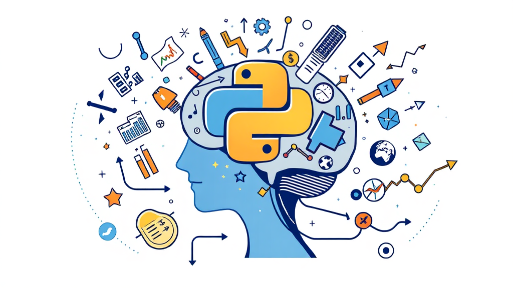 퀀트 트레이더 필수 역량 (illustration 스타일)