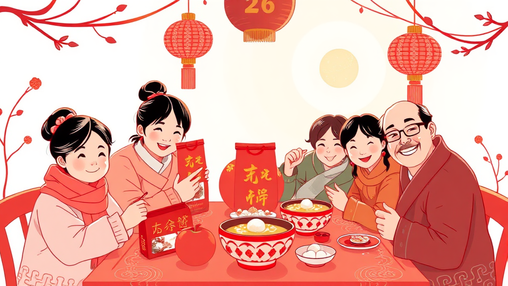 따뜻한 설날을 위해 (illustration 스타일)