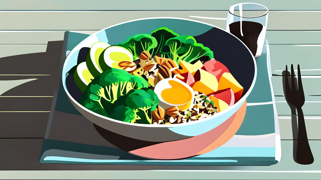 영양 만점! 다이어트 추천 레시피 (illustration 스타일)