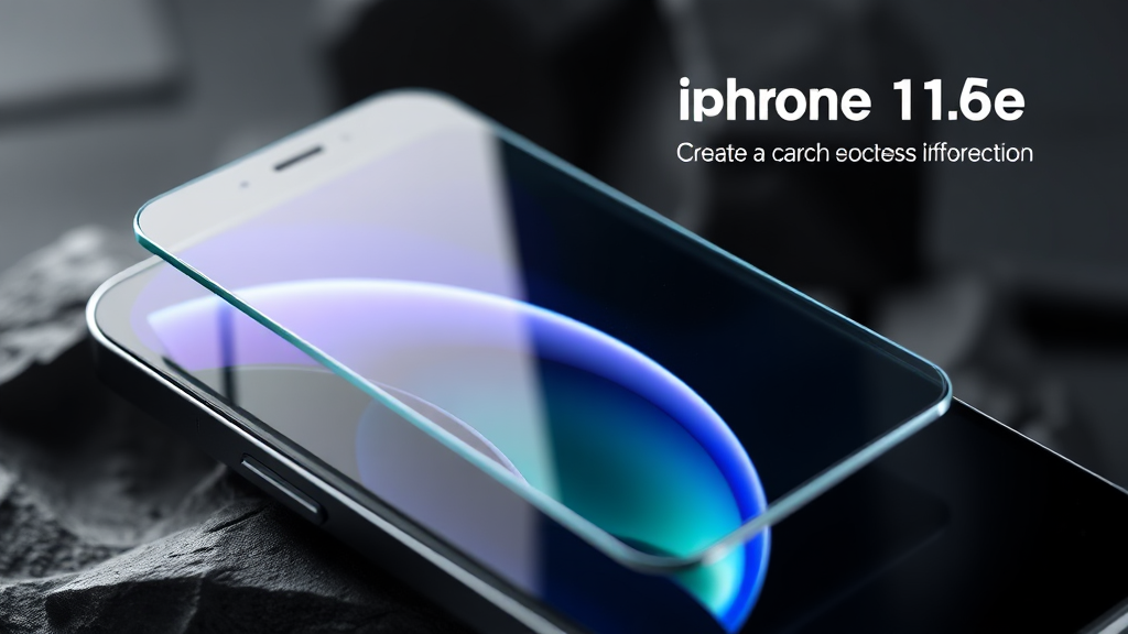 아이폰 17e 보호필름, 강화유리 선택 시 이것만은 확인하세요 (realistic 스타일)