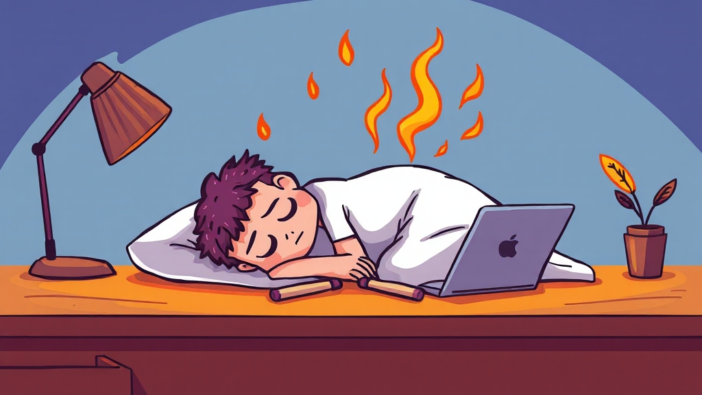 번아웃 극복 및 관리 전략 (cartoon 스타일)