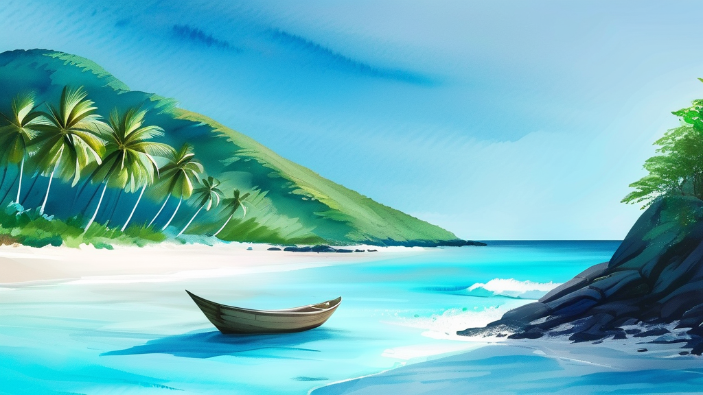 땡처리 항공권 구매 후기 및 주의점 (watercolor 스타일)