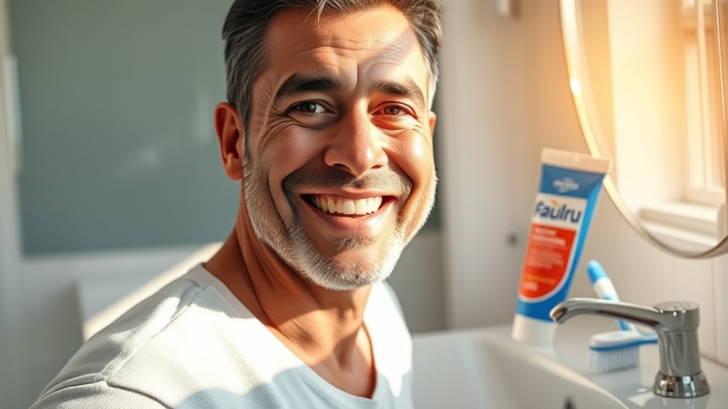 잇몸 치약 사용 후기 & 효과 (realistic 스타일)