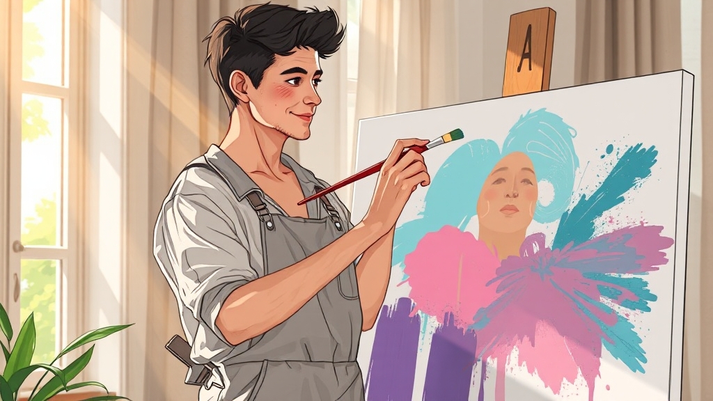 ISFP 남자의 직업 적성과 진로 (illustration 스타일)