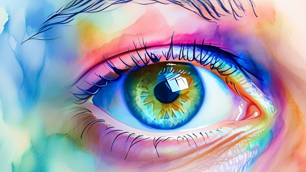 백내장, 언제 병원에 가야 할까요? (watercolor 스타일)