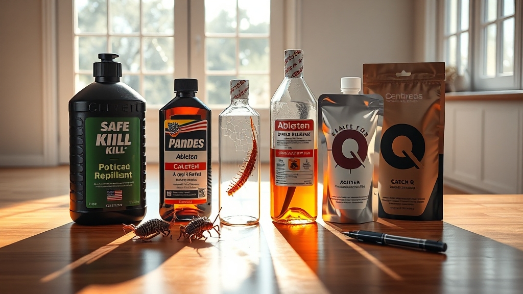 효과적인 지네 퇴치 제품 리뷰 (realistic 스타일)