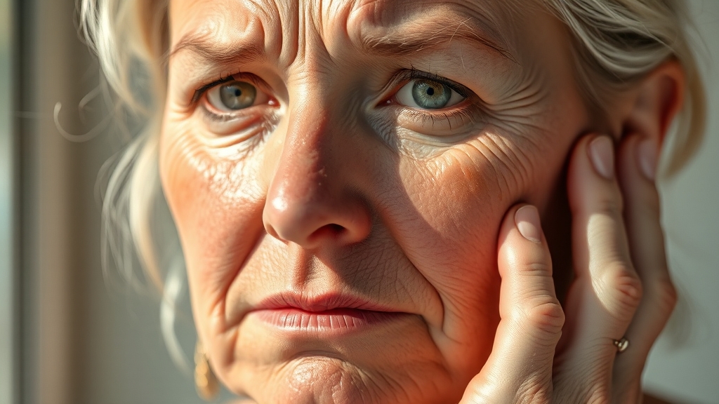 선크림 잔여물의 영향 (realistic 스타일)