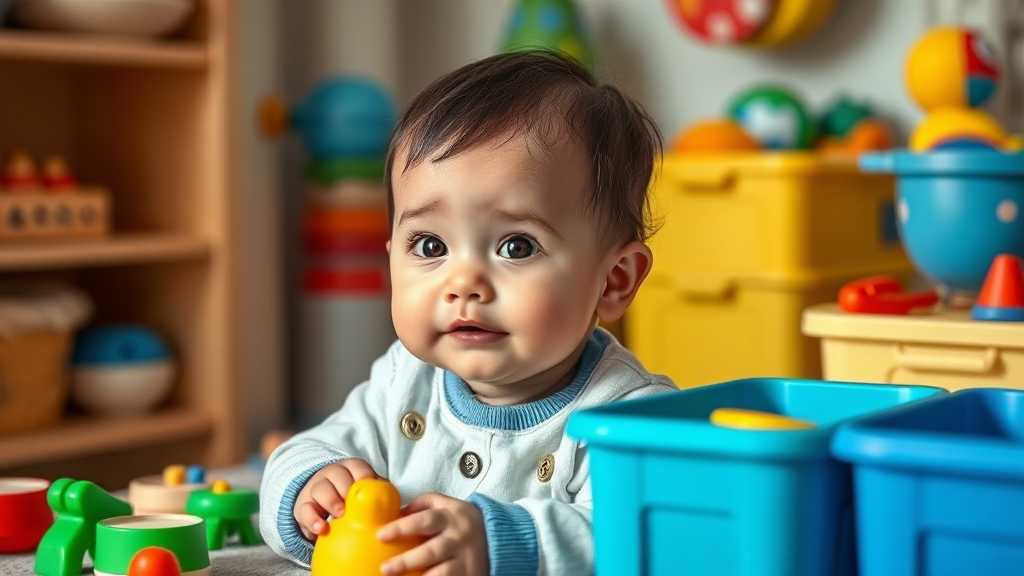 안전과 편리, 다이소 육아용품 (realistic 스타일)